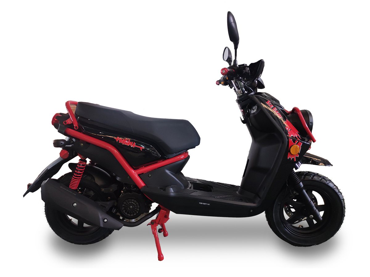 Metallic Black with Red