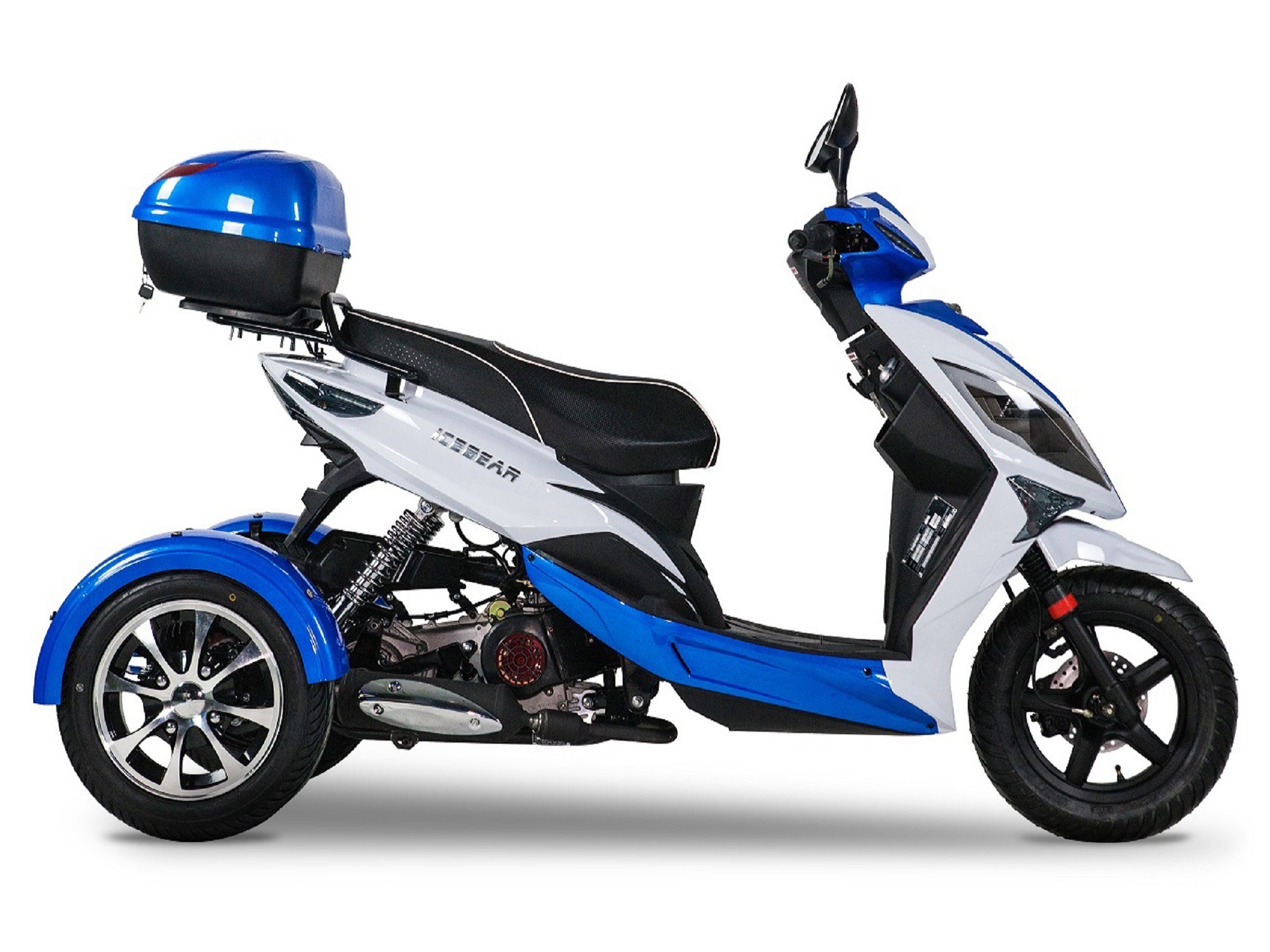 Metallic Blue/White