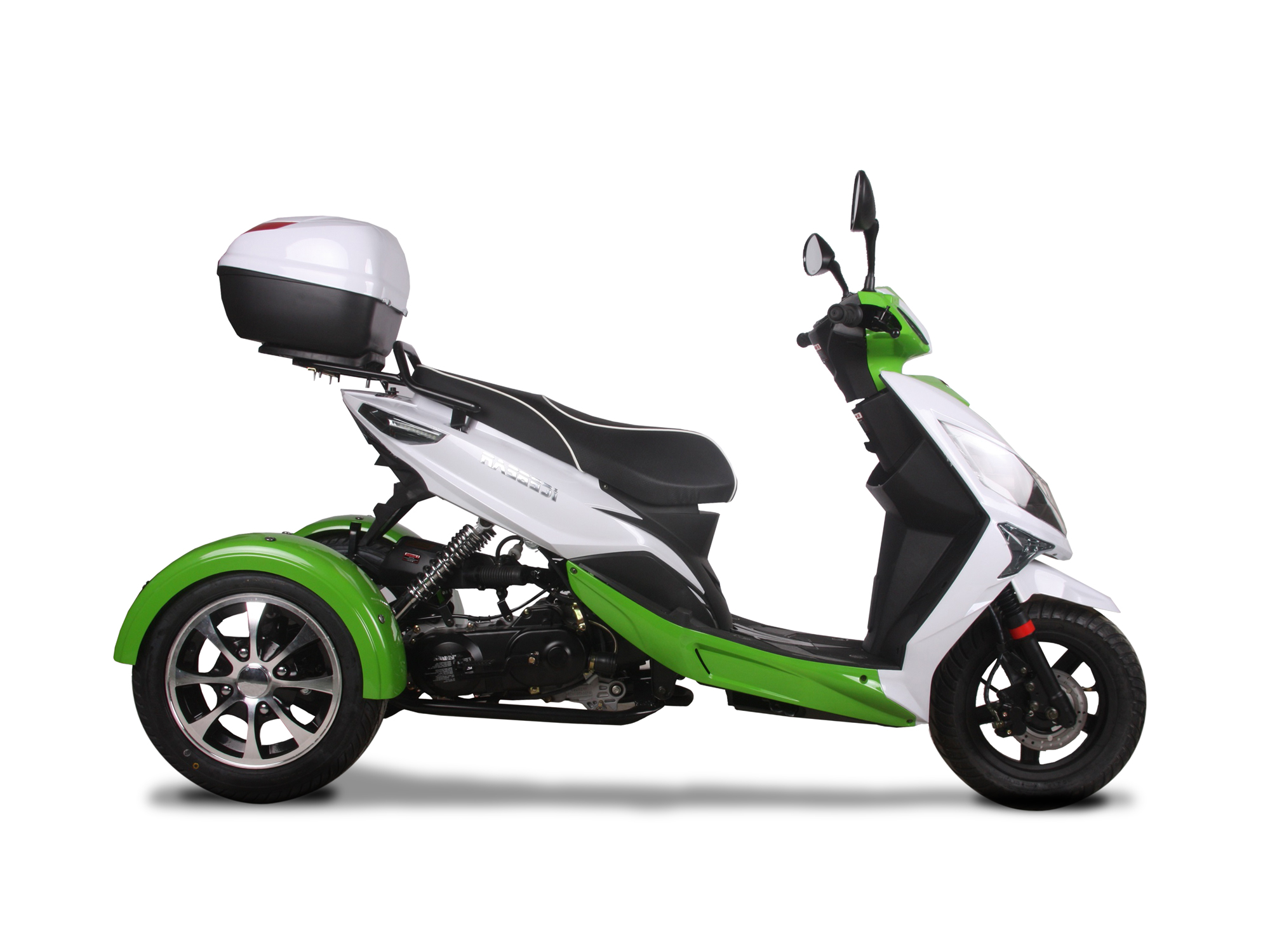 Metallic Green/White