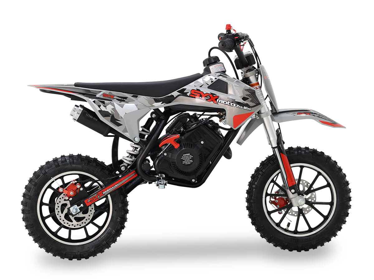 Red/grey with grey plastic