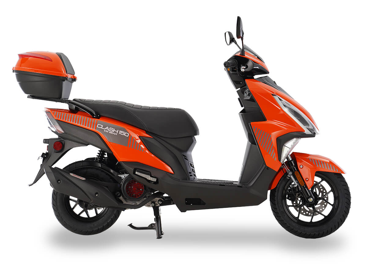 Metallic Orange with Grey