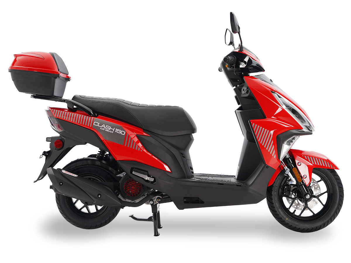 Metallic Red with Grey